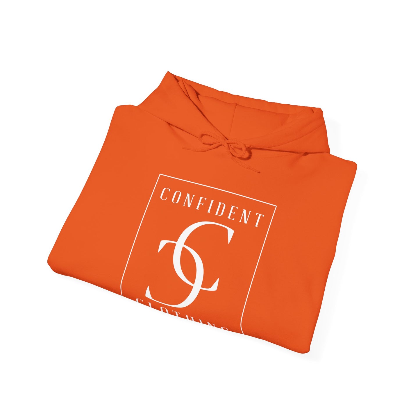cc (Unisex) multi-color Confident Clothing Luxury Hooded Sweatshirt (frame white logo)