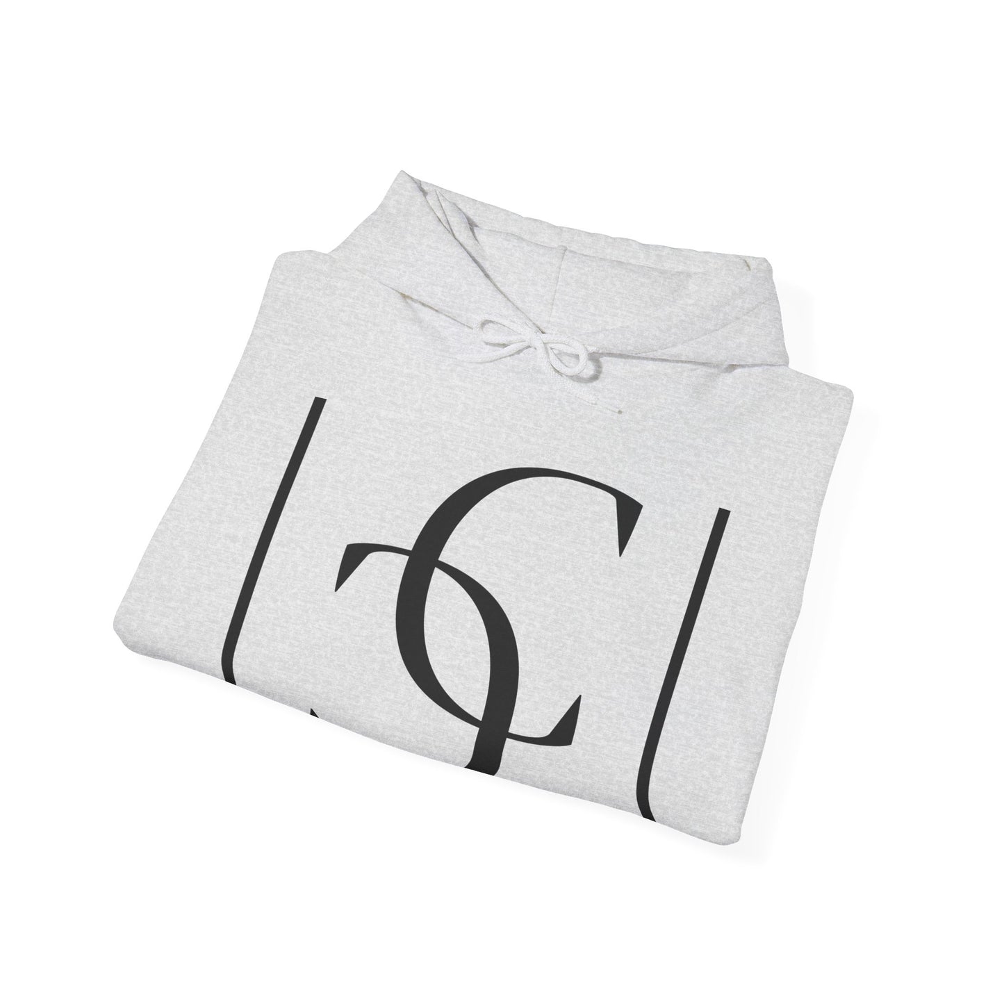 cc (Unisex) multi-color Confident Clothing (ELITE) Luxury Hooded Sweatshirt (black logo)