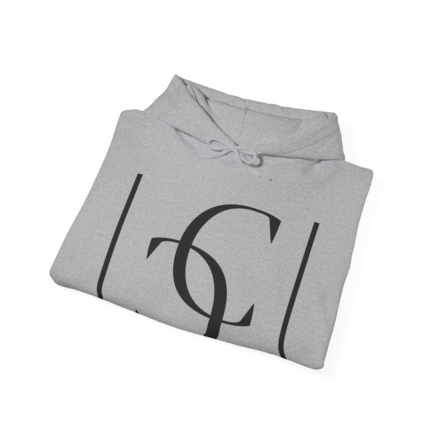 cc (Unisex) multi-color Confident Clothing (ELITE) Luxury Hooded Sweatshirt (black logo)