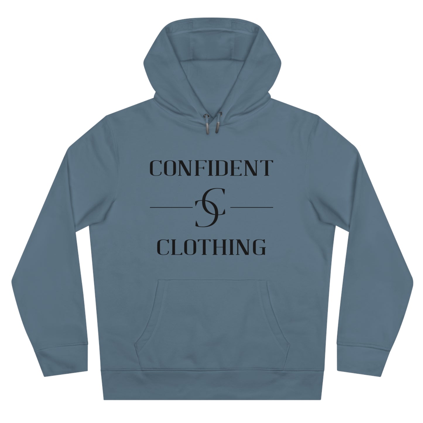 (hoodie unisex) multi-color Confident Clothing Luxury Hooded Sweatshirt (ml black logo)