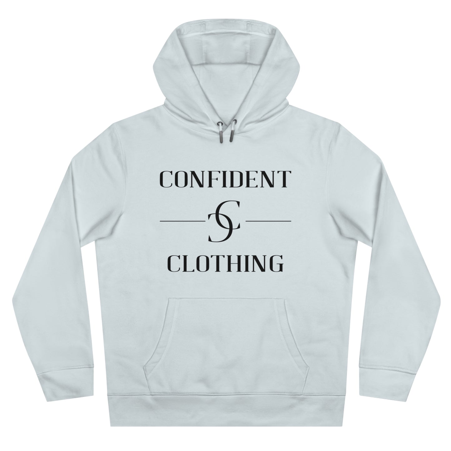(hoodie unisex) multi-color Confident Clothing Luxury Hooded Sweatshirt (ml black logo)