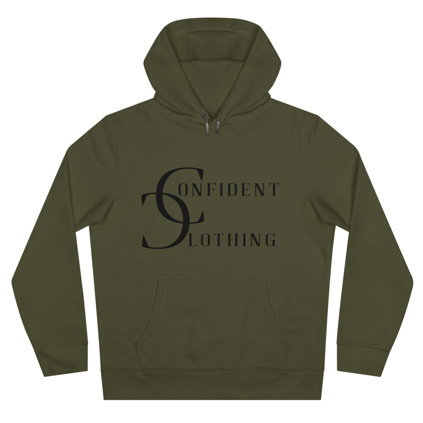 (hoodie unisex) multi-color Confident Clothing Luxury Hooded Sweatshirt (wcc black logo)