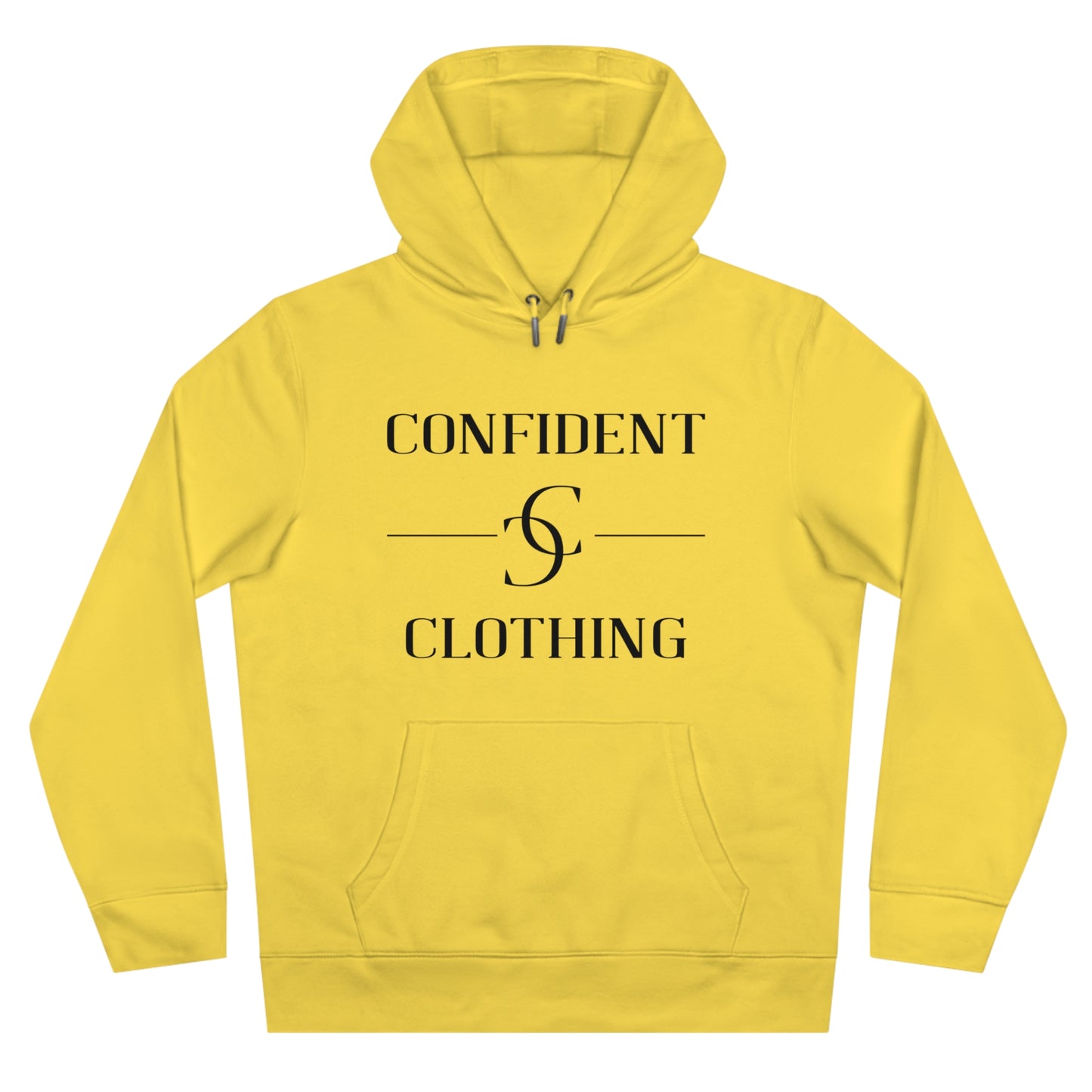 (hoodie unisex) multi-color Confident Clothing Luxury Hooded Sweatshirt (ml black logo)