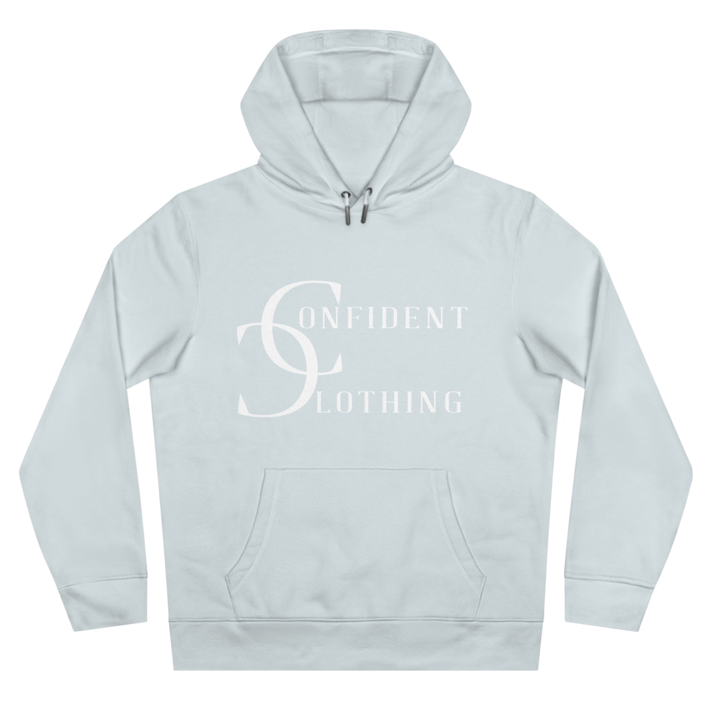 (hoodie unisex) multi-color Confident Clothing Luxury Hooded Sweatshirt (wcc white logo)