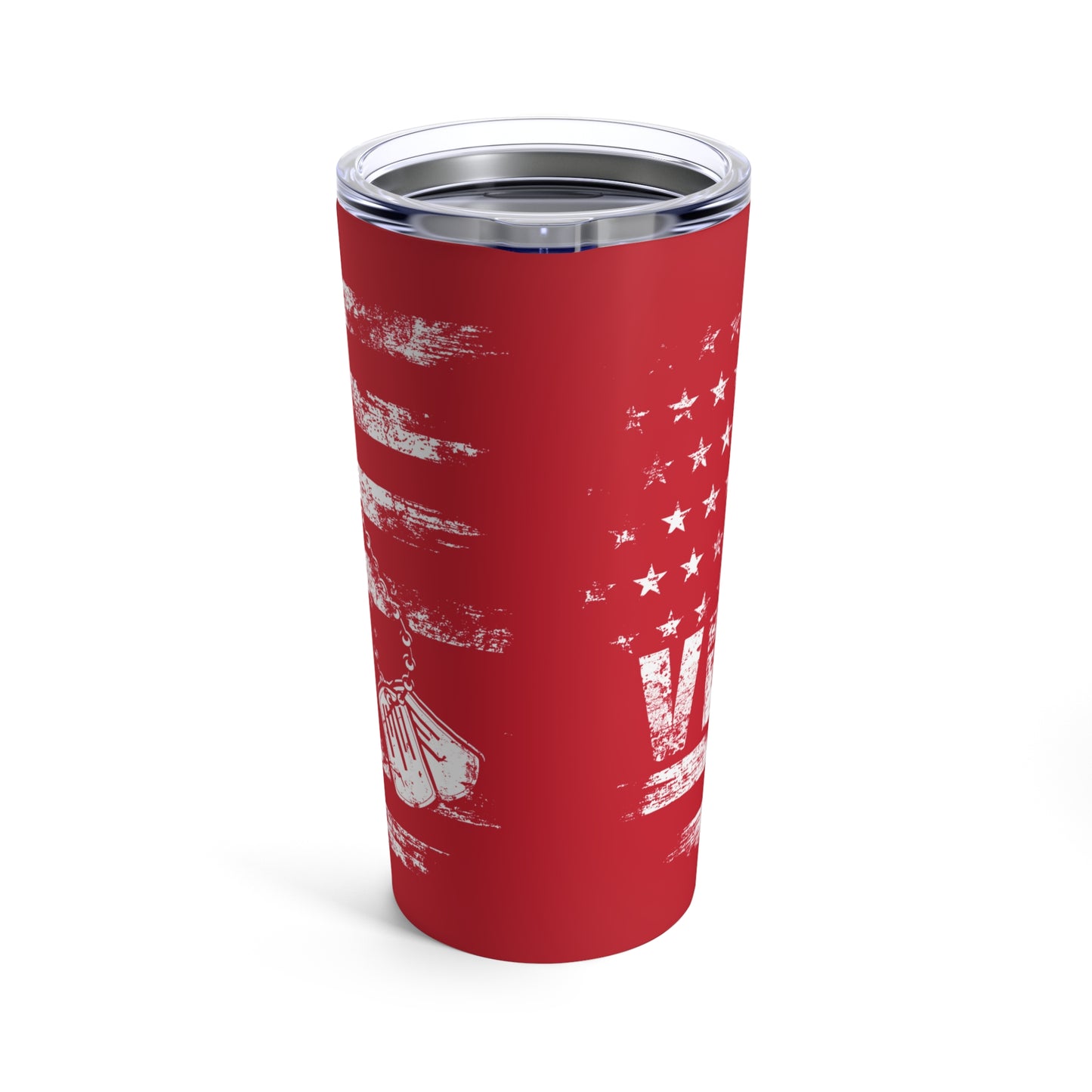 Veteran Tumbler 20oz (red)