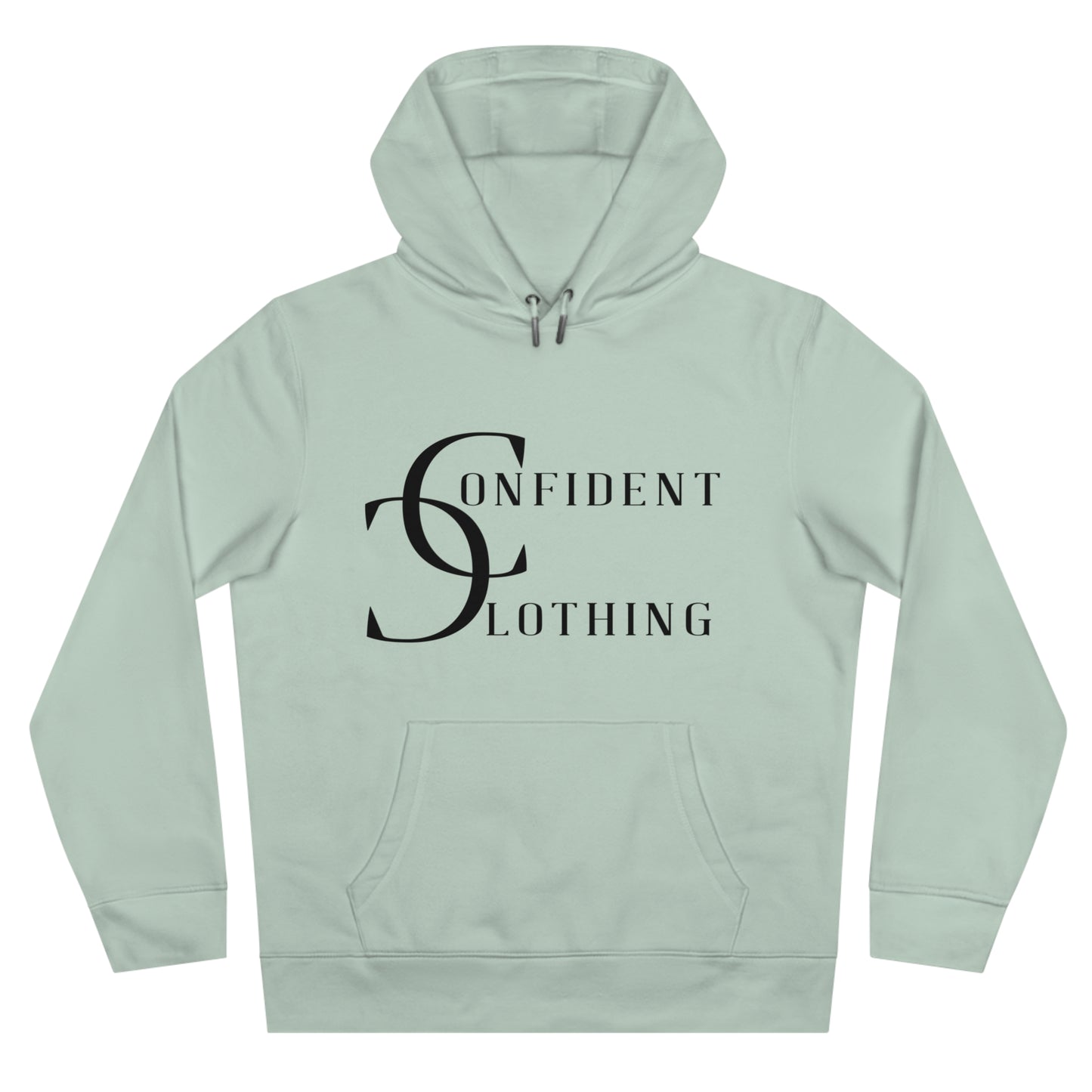 (hoodie unisex) multi-color Confident Clothing Luxury Hooded Sweatshirt (wcc black logo)
