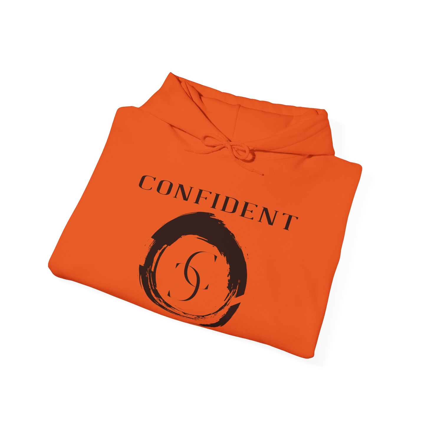 cc (Unisex) multi-color Confident Clothing Luxury Hooded Sweatshirt black logo swirl nc)