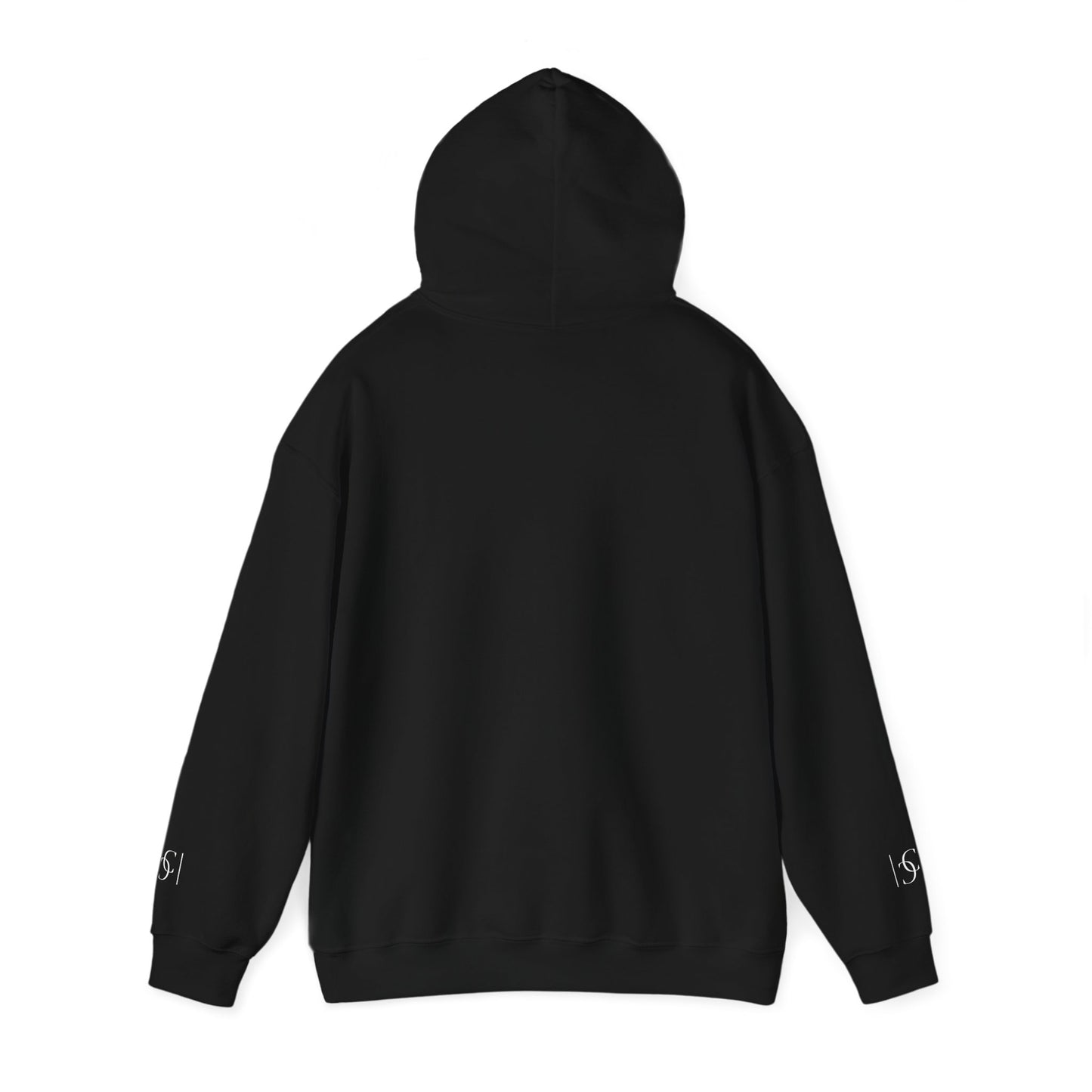 cc (Unisex) multi-color Confident Clothing (ELITE) Luxury Hooded Sweatshirt (white logo)