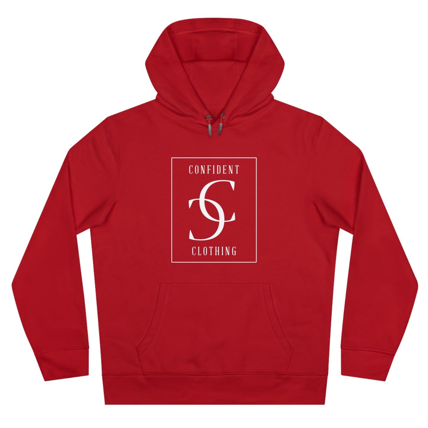 (hoodie unisex) multi-color Confident Clothing Luxury Hooded Sweatshirt (frame white logo)