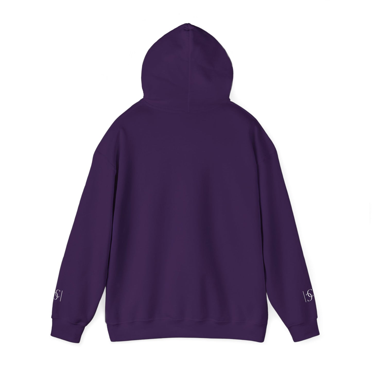 cc (Unisex) multi-color Confident Clothing (ELITE) Luxury Hooded Sweatshirt (white logo)