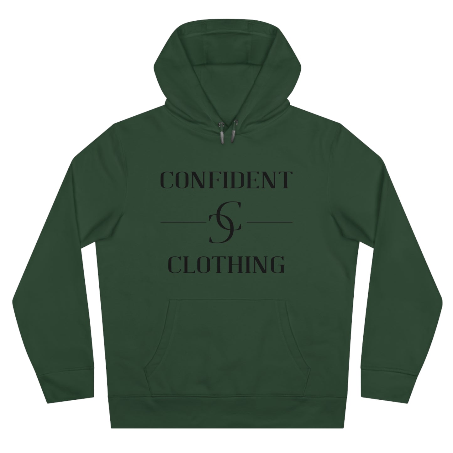 (hoodie unisex) multi-color Confident Clothing Luxury Hooded Sweatshirt (ml black logo)