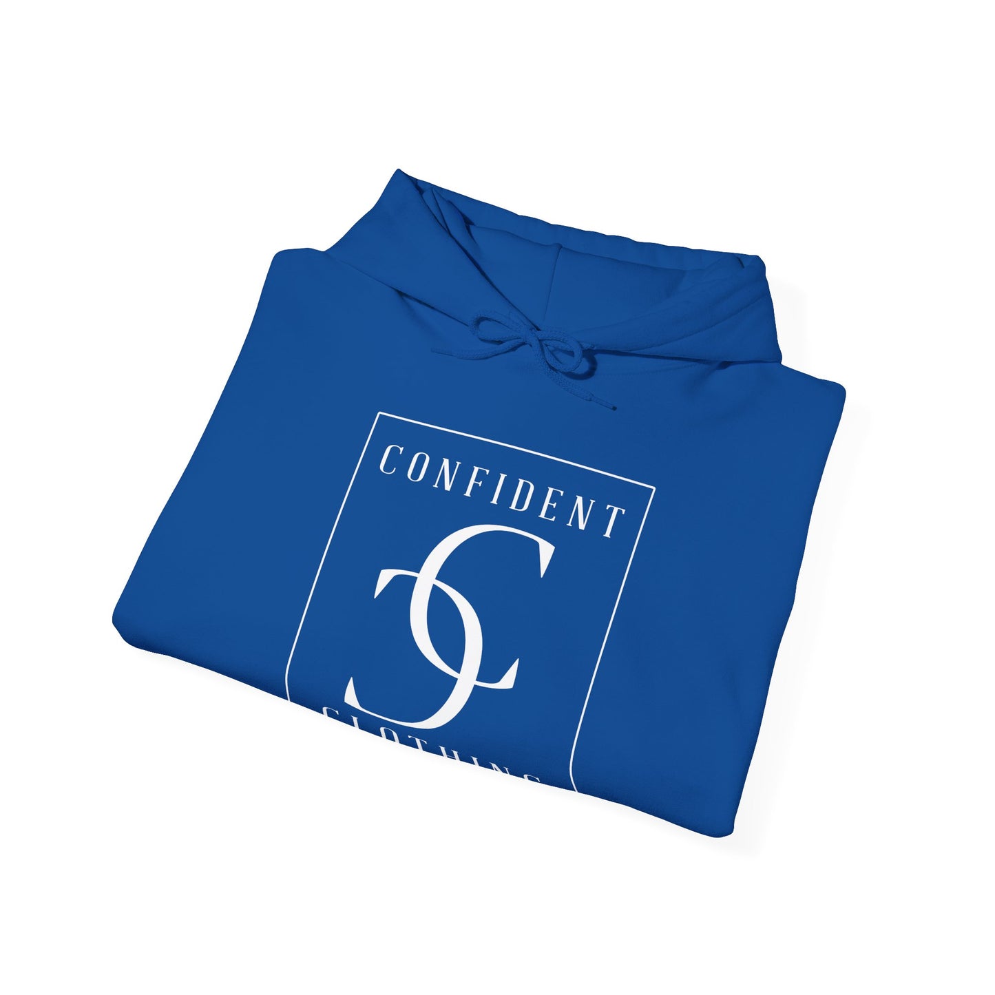 cc (Unisex) multi-color Confident Clothing Luxury Hooded Sweatshirt (frame white logo)