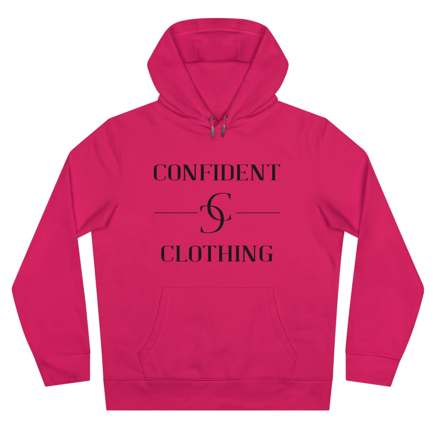 (hoodie unisex) multi-color Confident Clothing Luxury Hooded Sweatshirt (ml black logo)