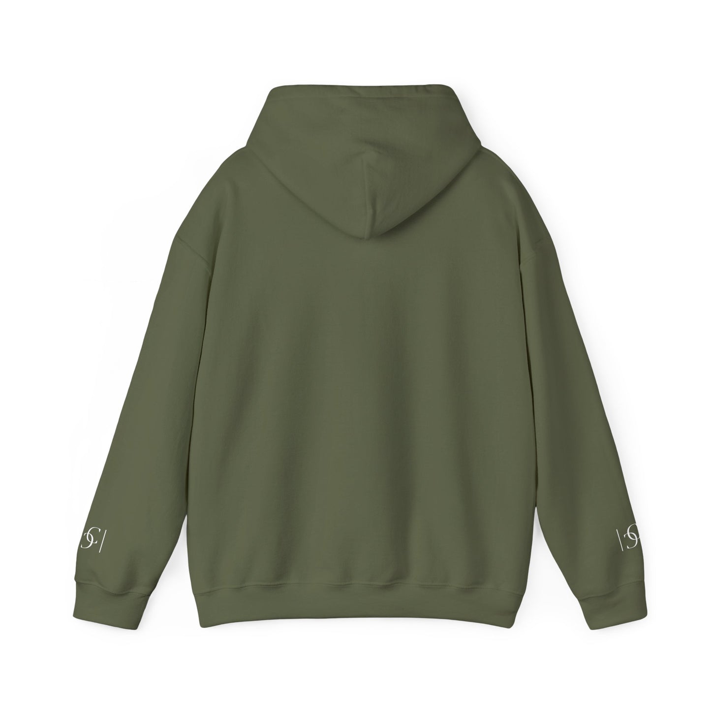 cc (Unisex) multi-color Confident Clothing (ELITE) Luxury Hooded Sweatshirt (white logo)