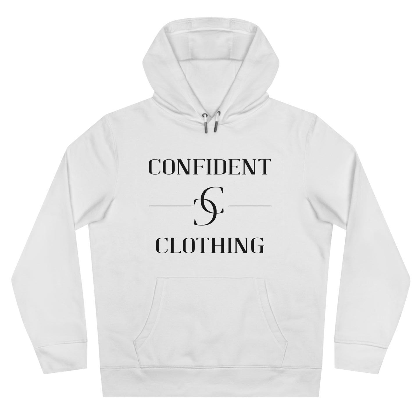 (hoodie unisex) multi-color Confident Clothing Luxury Hooded Sweatshirt (ml black logo)