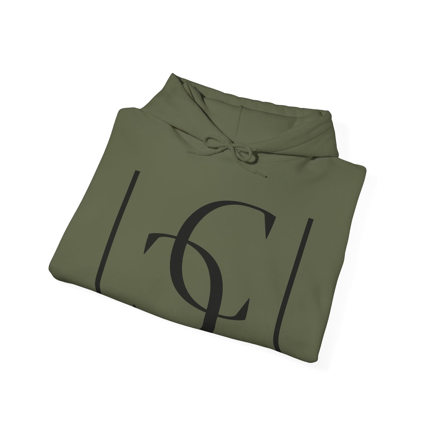 cc (Unisex) multi-color Confident Clothing (ELITE) Luxury Hooded Sweatshirt (black logo)