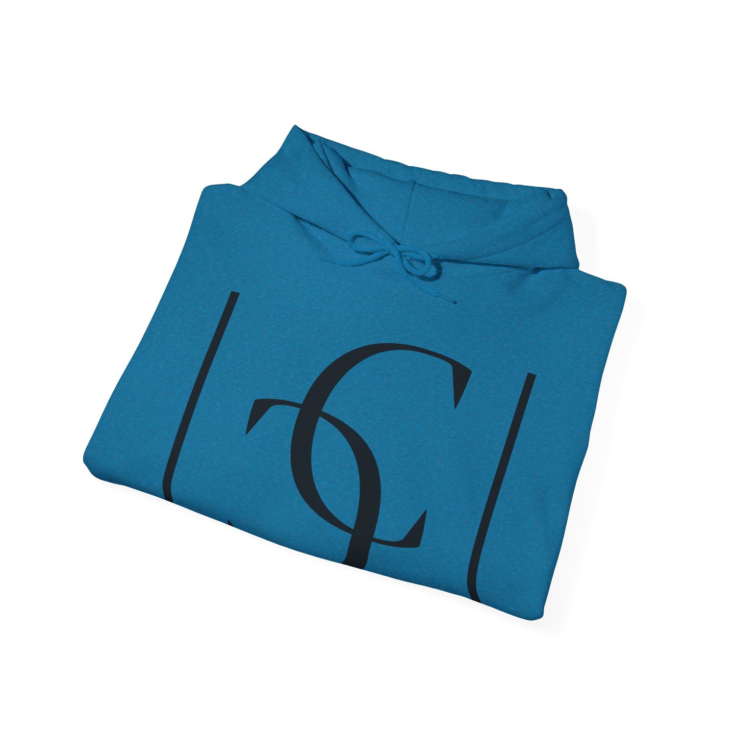 cc (Unisex) multi-color Confident Clothing (ELITE) Luxury Hooded Sweatshirt (black logo)
