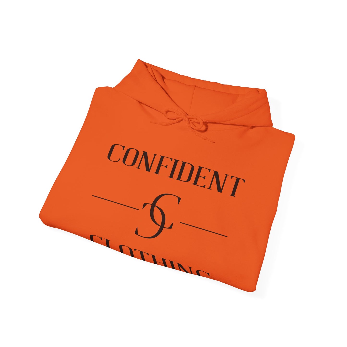 cc (Unisex) multi-color Confident Clothing Luxury Hooded Sweatshirt (black logo)