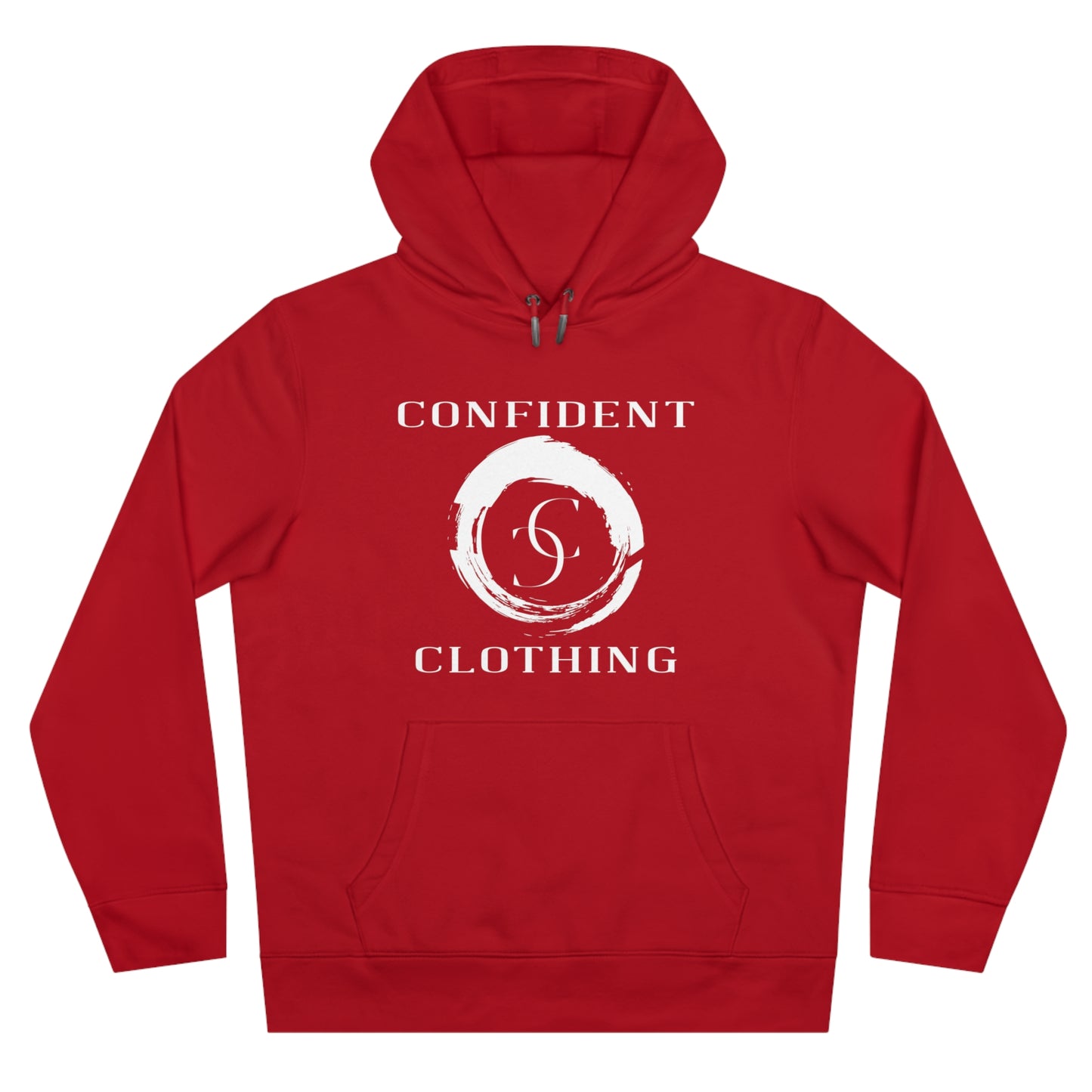 (hoodie unisex) multi-color Confident Clothing Luxury Hooded Sweatshirt (big cc circle white logo)
