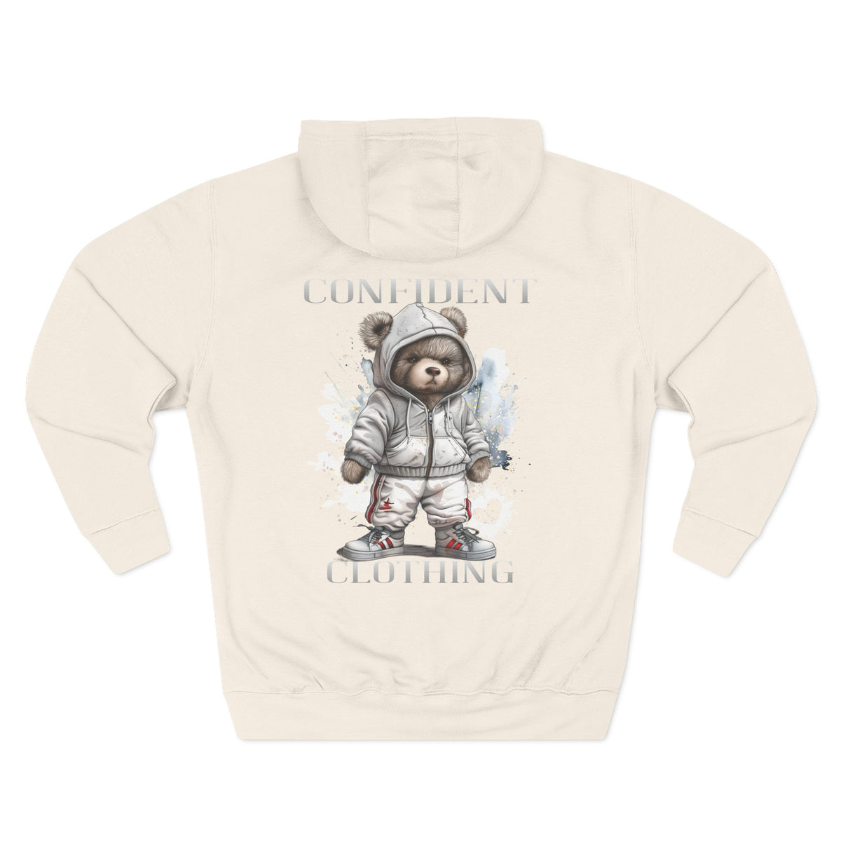 Confident Climbing Astronaut Snow Bear Fleece Hoodie