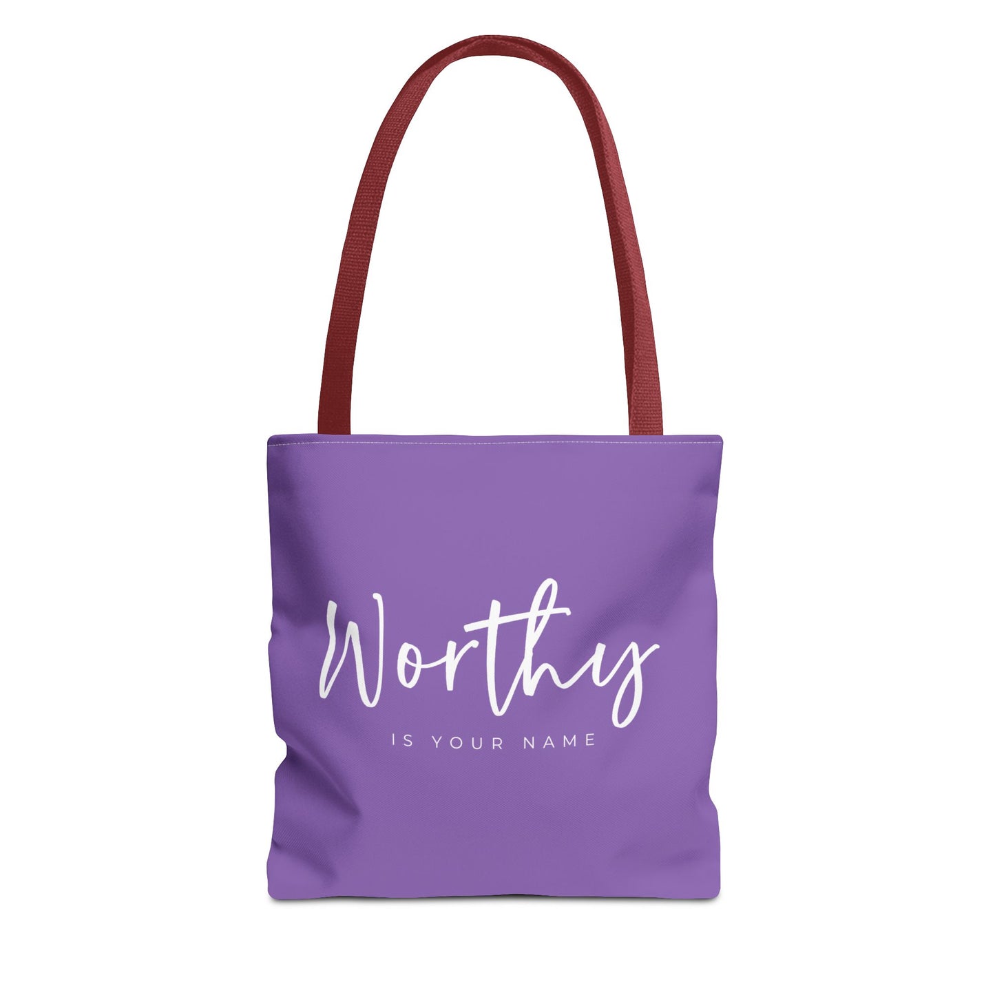 (tote bags) Worthy is Your Name (light purple)