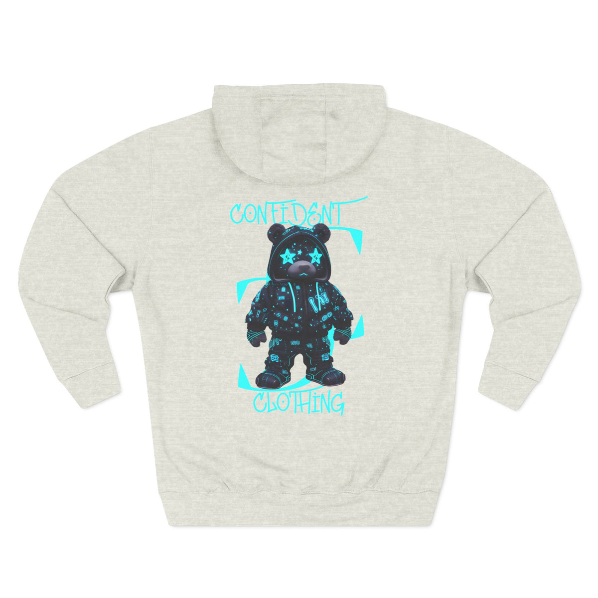 0.12 Confident Clothing Superstar Bear Graphic Fleece Hoodie