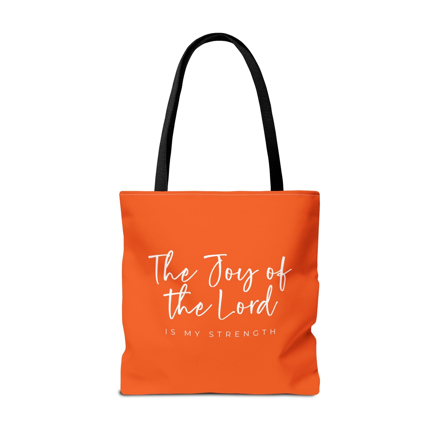 The Joy of the Lord is my Strength Tote Bag (orange)