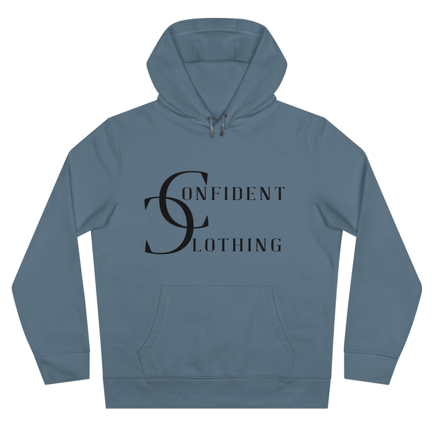 (hoodie unisex) multi-color Confident Clothing Luxury Hooded Sweatshirt (wcc black logo)