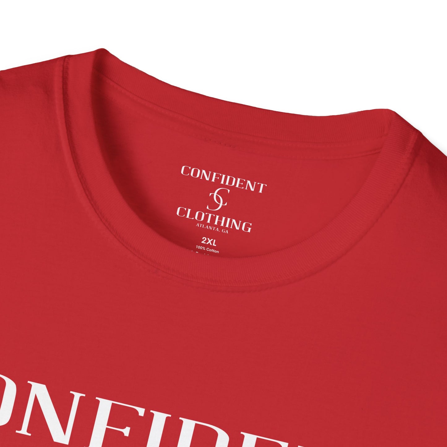 cc (Unisex) multi-color Confident Clothing Luxury Soft Style T-Shirt (mc white logo)