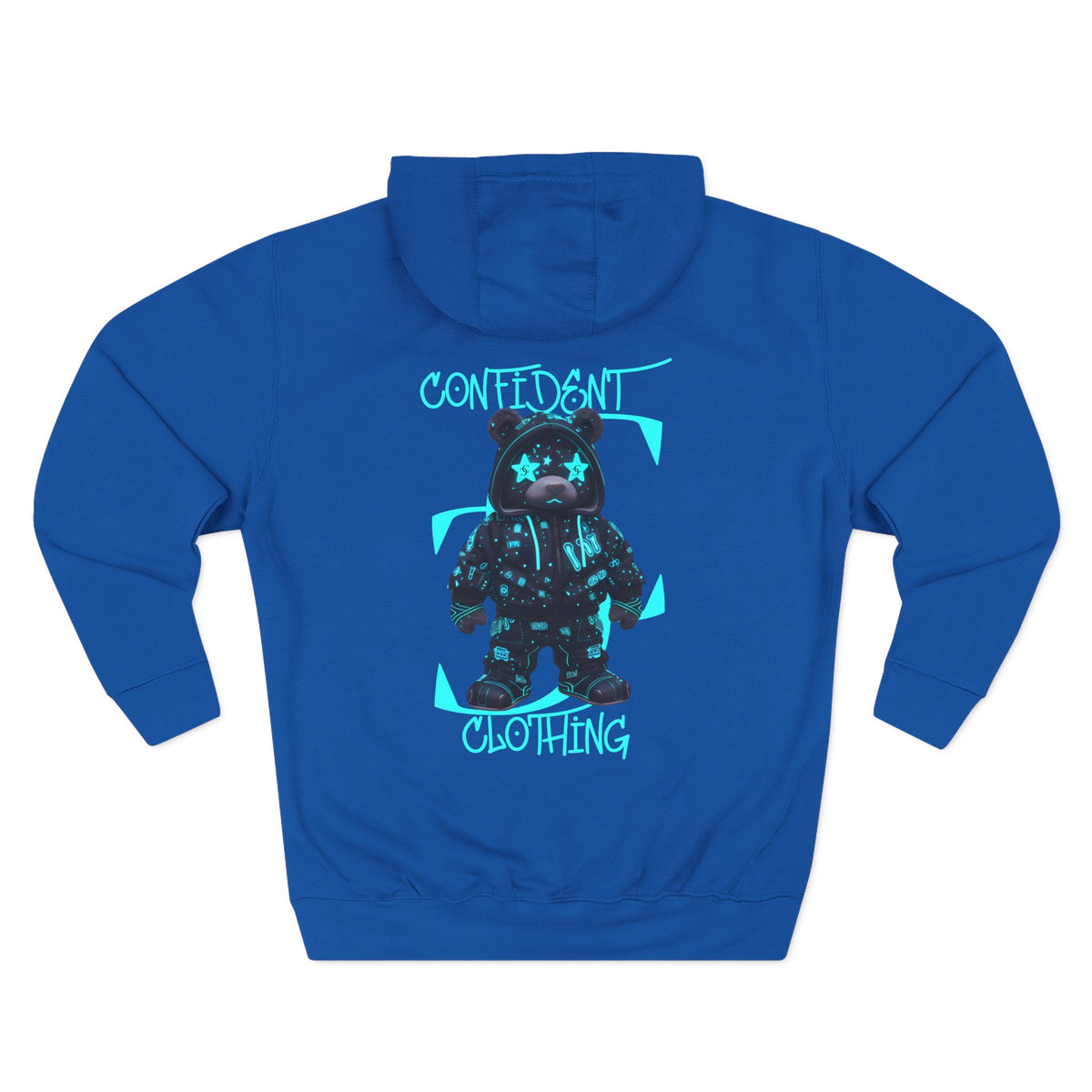0.12 Confident Clothing Superstar Bear Graphic Fleece Hoodie