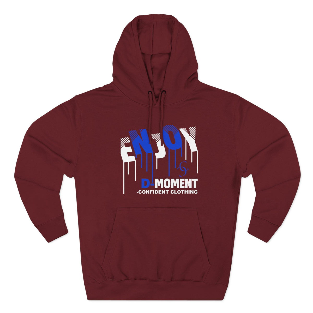 1.0 Confident Clothing Enjoy D Moment Drip Graphic Fleece Hoodie