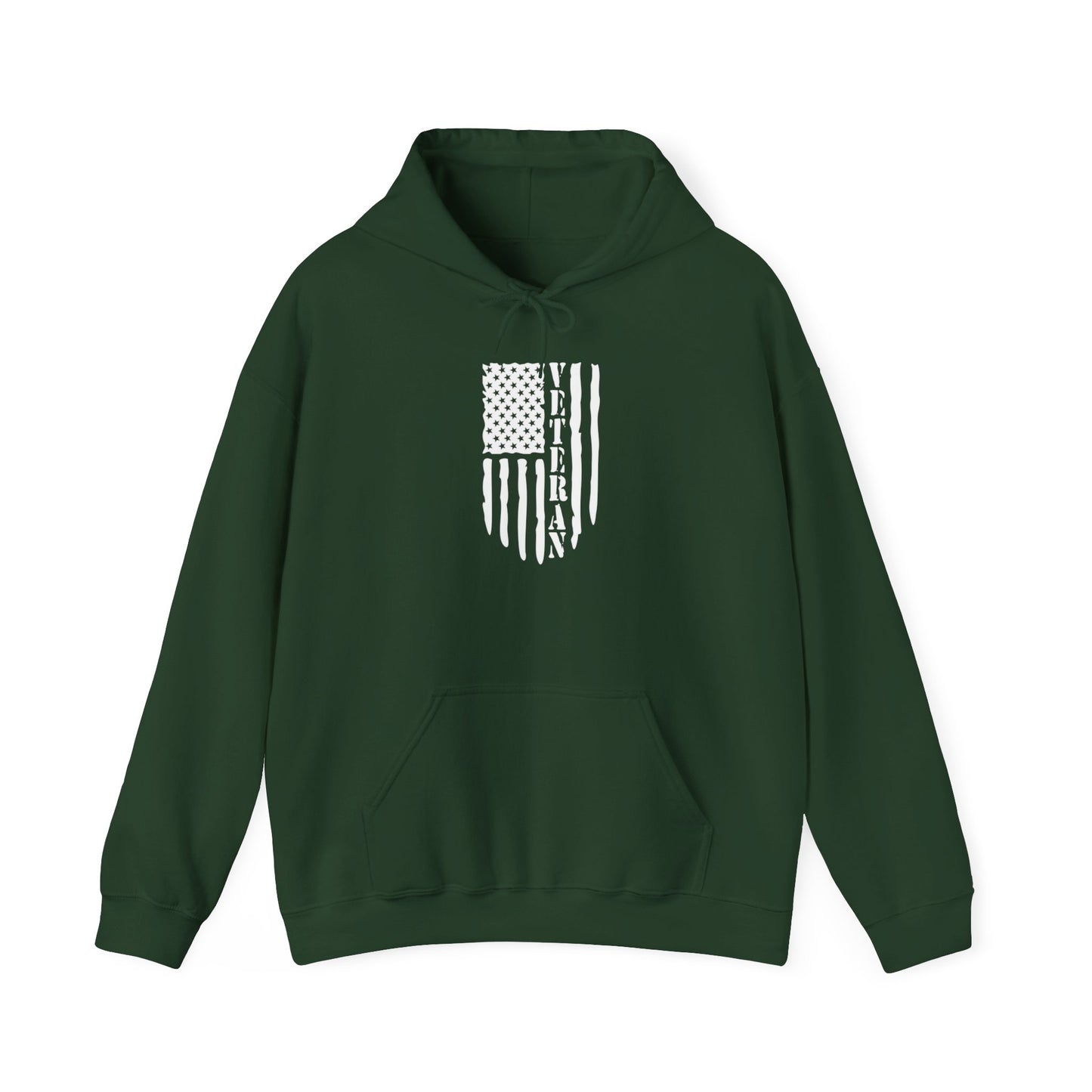 Veteran Black Hoodie (white logo)
