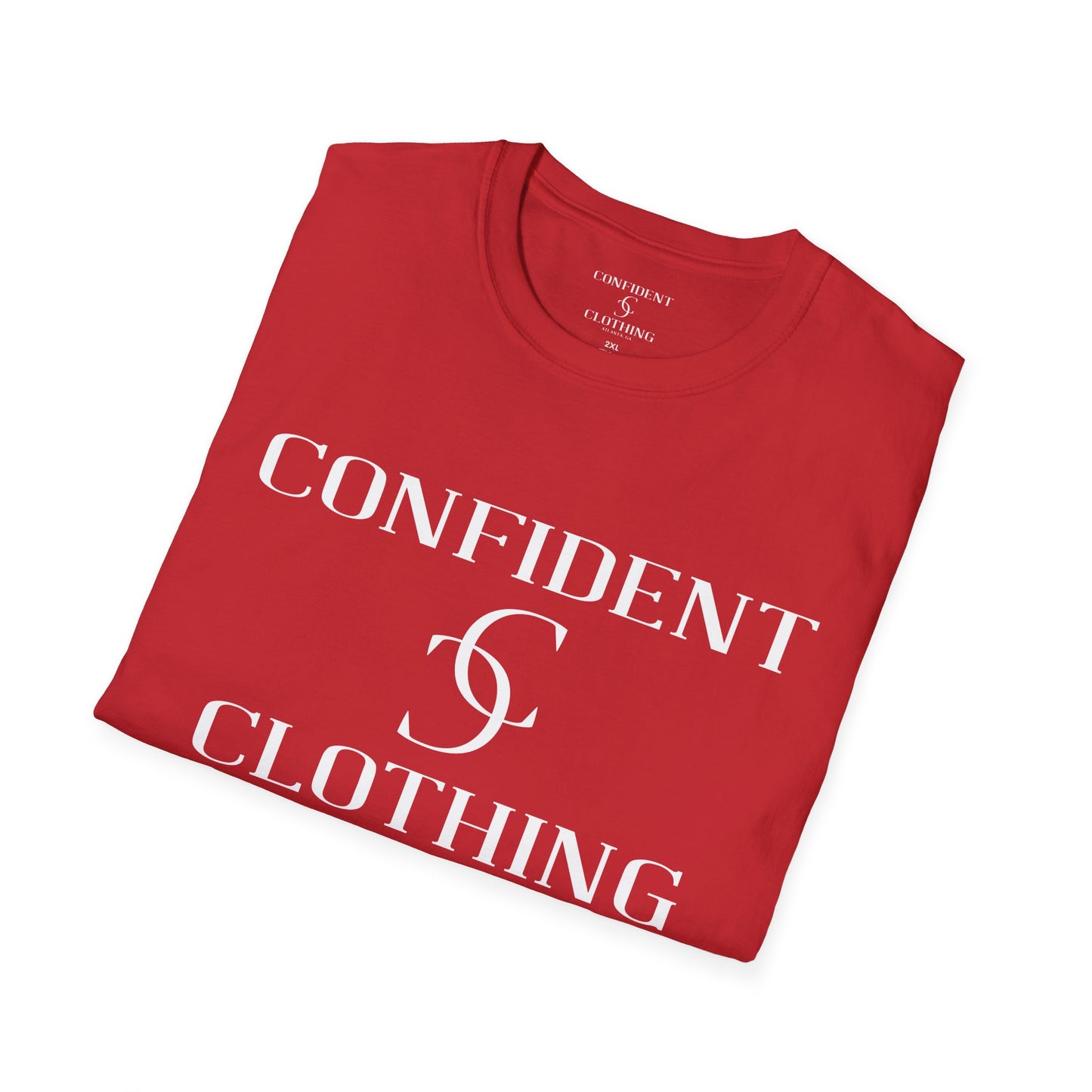 cc (Unisex) multi-color Confident Clothing Luxury Soft Style T-Shirt (mc white logo)