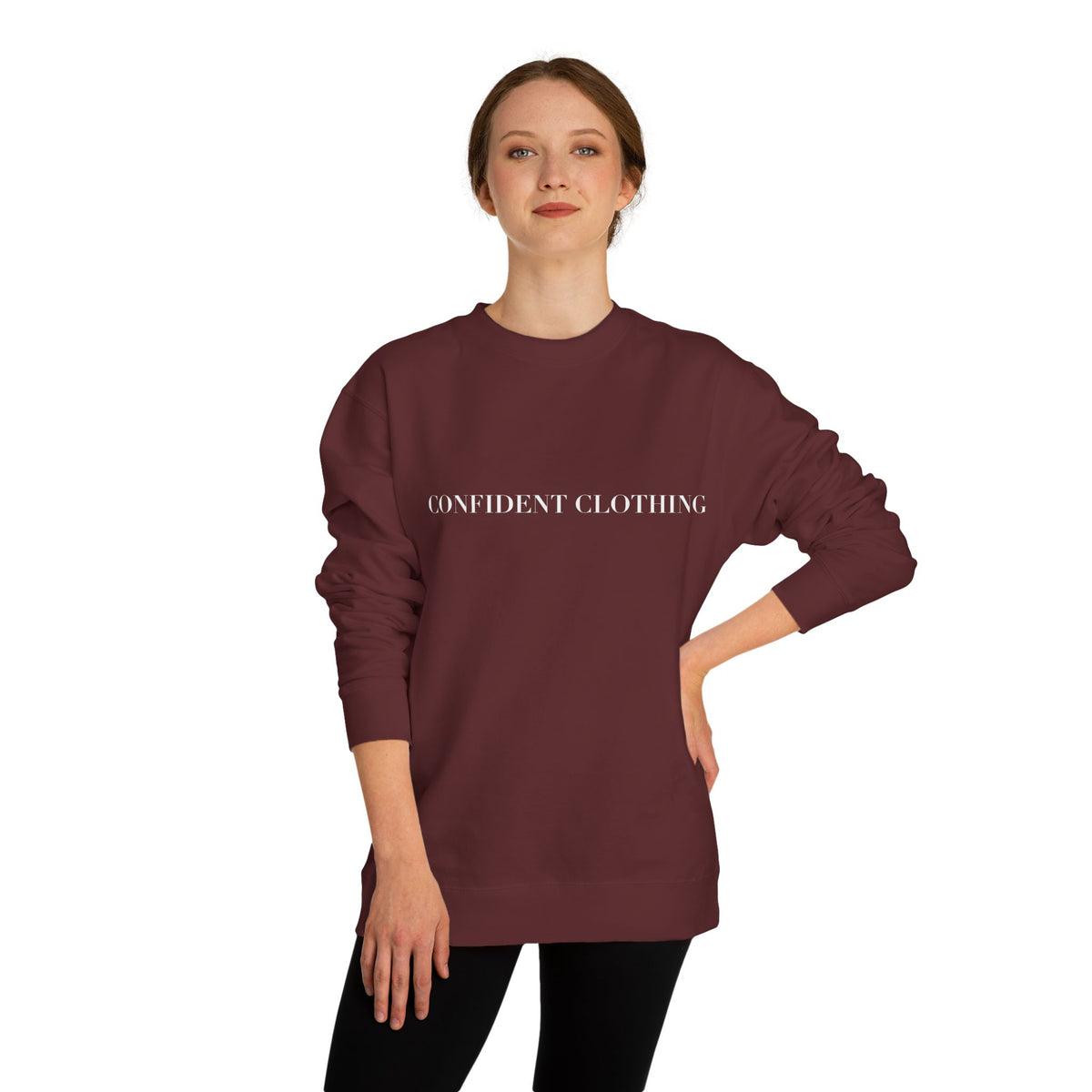 0.8 Confident Clothing Unisex Crew Neck Sweatshirt