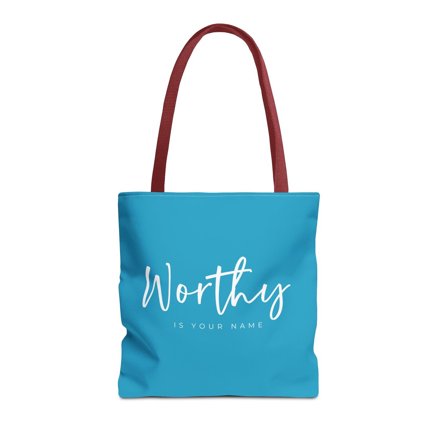 (tote bags) Worthy is Your Name (turquois)