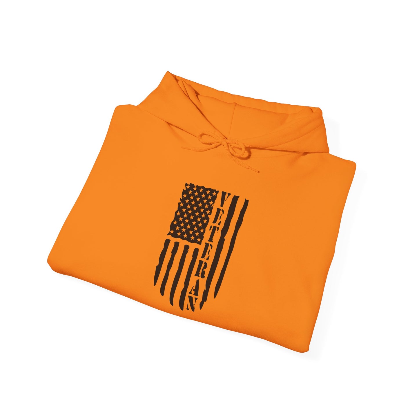 Veteran White Hoodie (black logo)