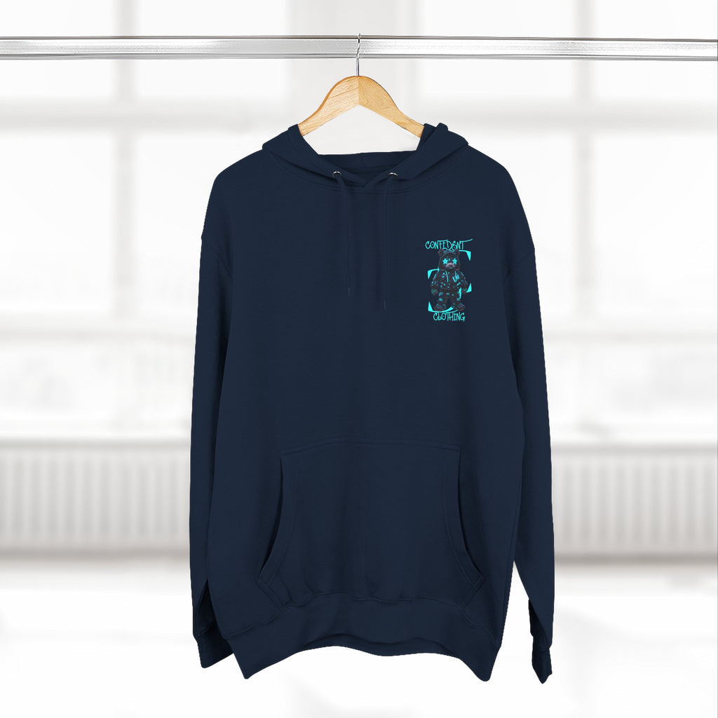0.12 Confident Clothing Superstar Bear Graphic Fleece Hoodie