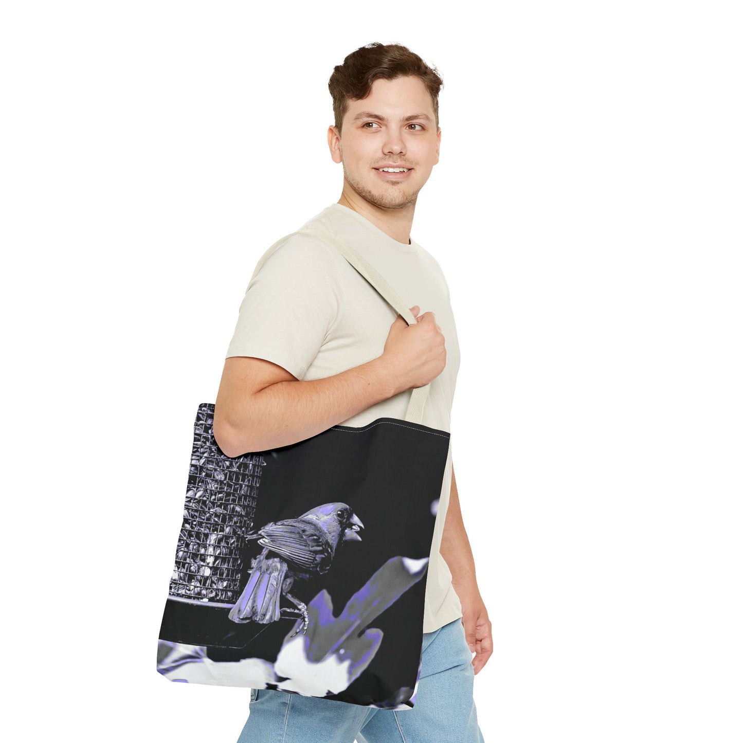 Sunflower seed Bird Tote Bag