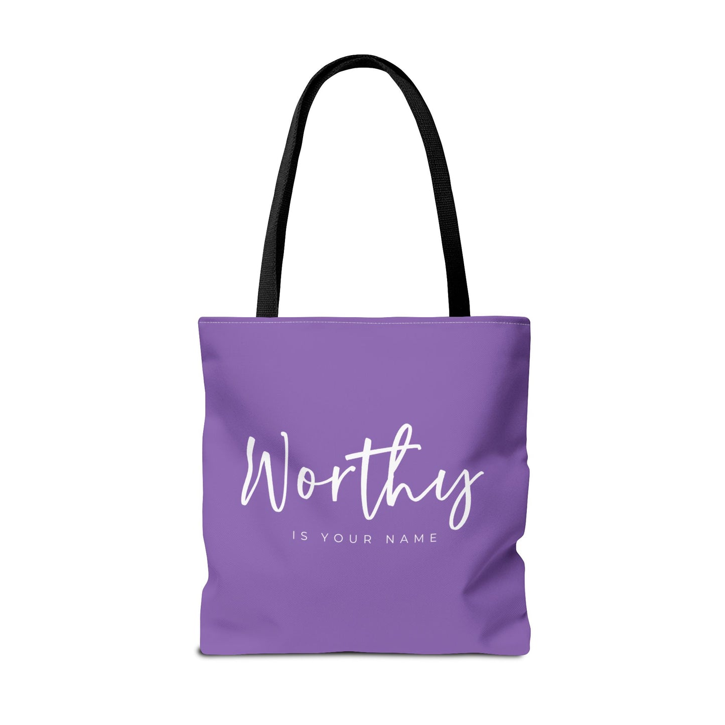 (tote bags) Worthy is Your Name (light purple)