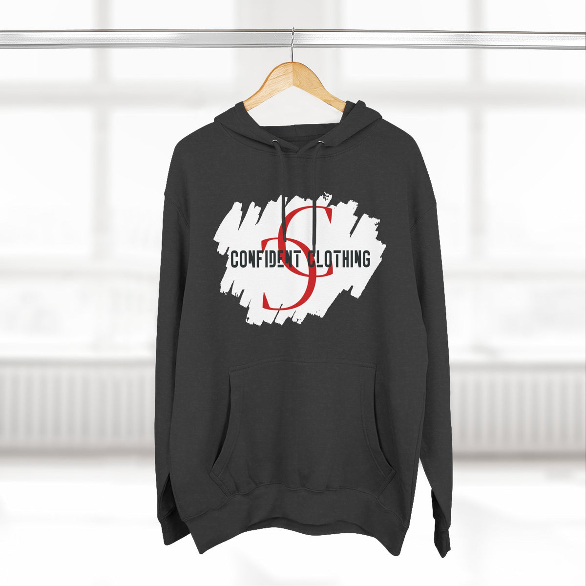 1.8 Confident Clothing Logo Fleece Hoodie