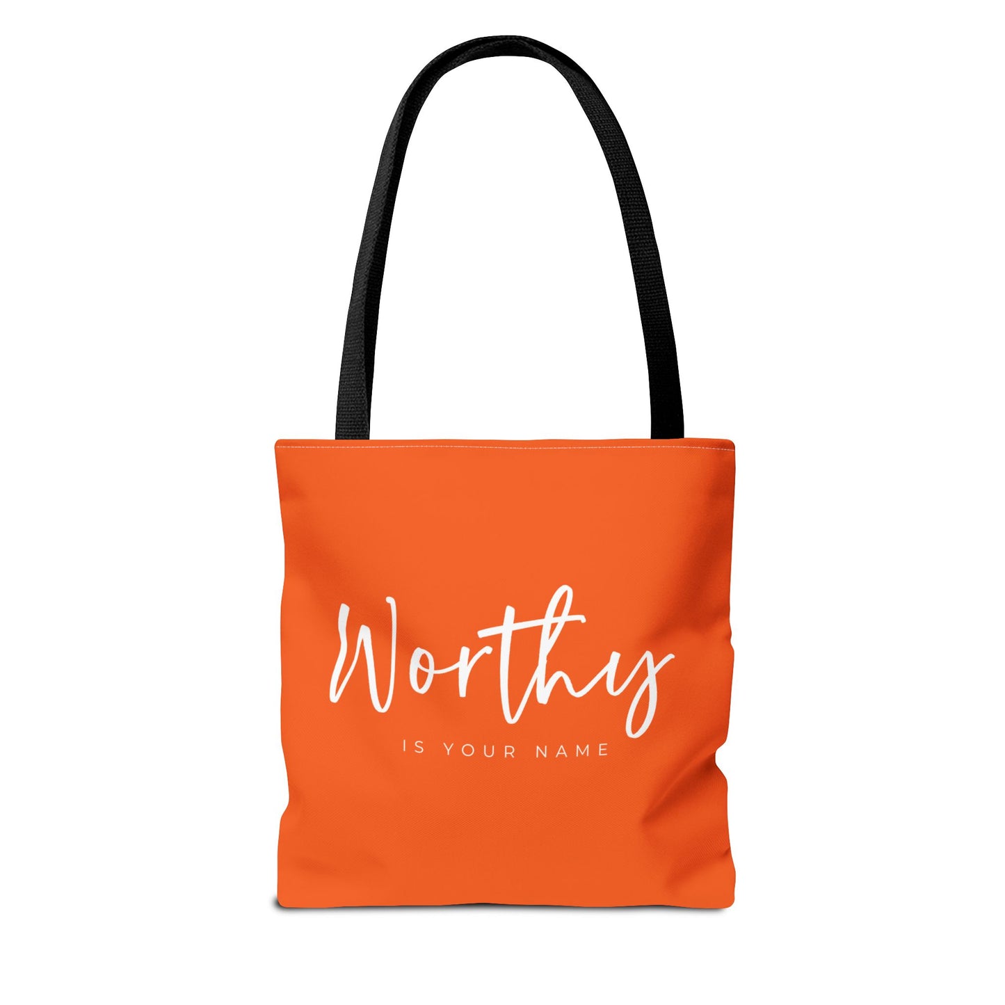 (tote bags) Worthy is Your Name (orange)