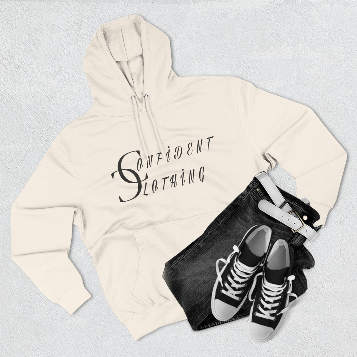 0.3 Confident Slaying Inspirational Fleece Hoodie