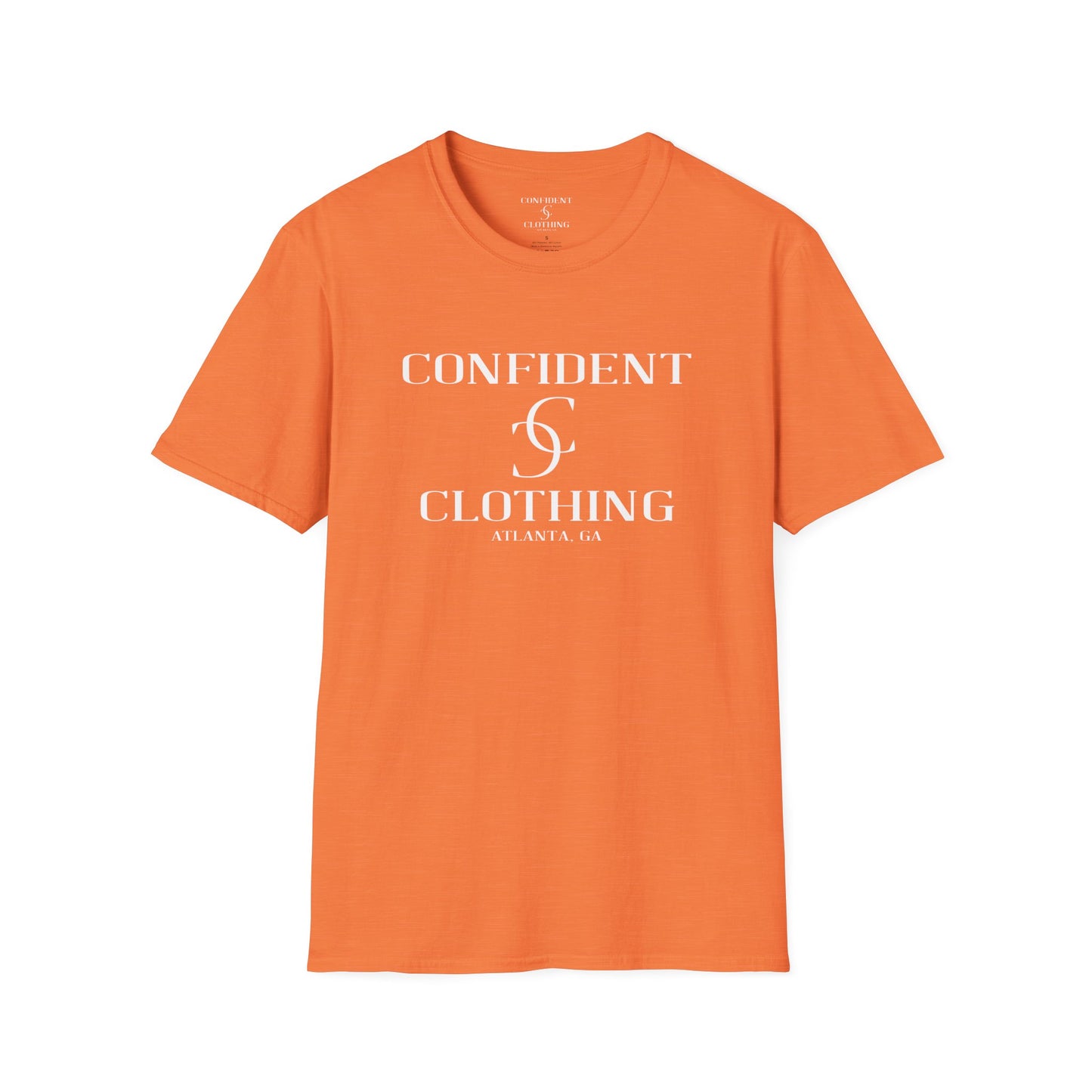 cc (Unisex) multi-color Confident Clothing Luxury Soft Style T-Shirt (mc white logo)
