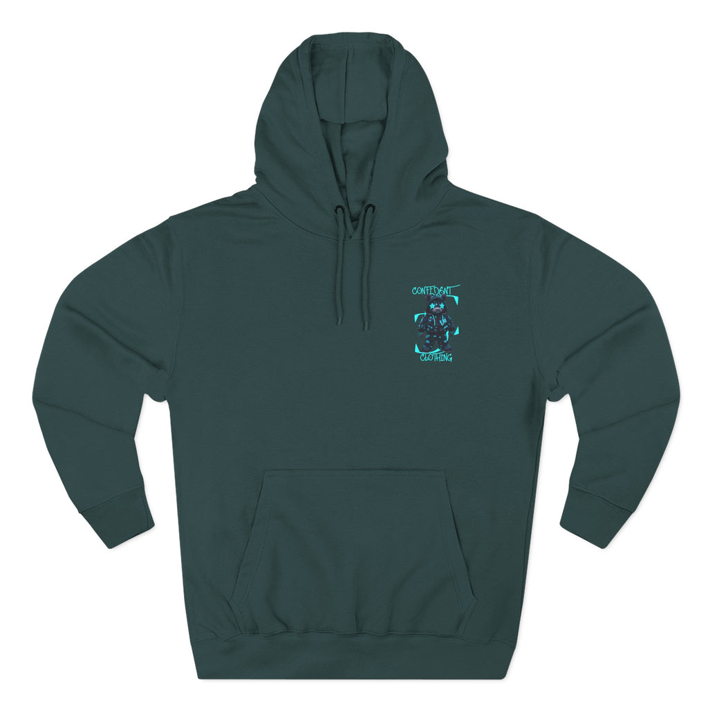 0.12 Confident Clothing Superstar Bear Graphic Fleece Hoodie