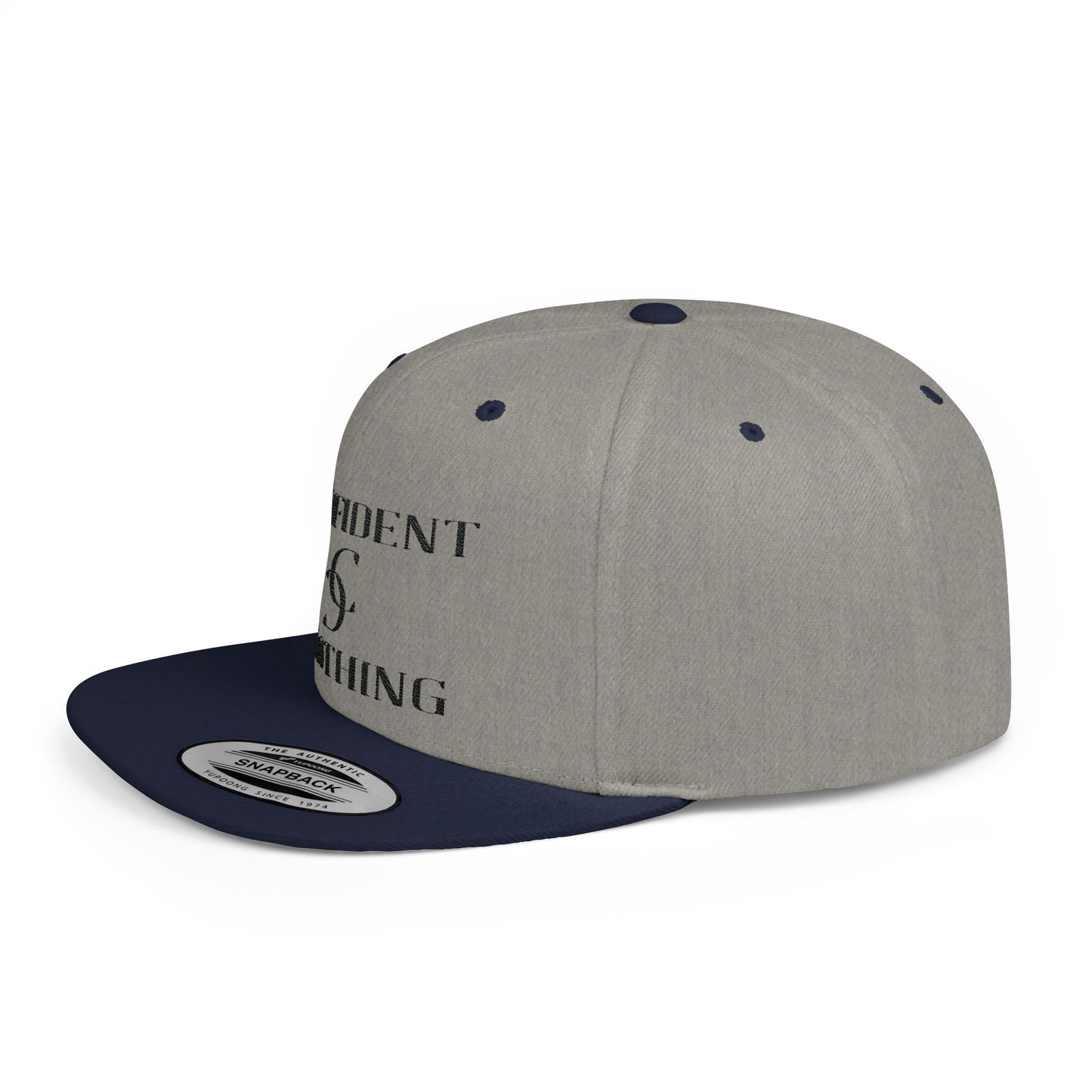 (hats) Confident Clothing Flat Bill Snapback (scc black logo)