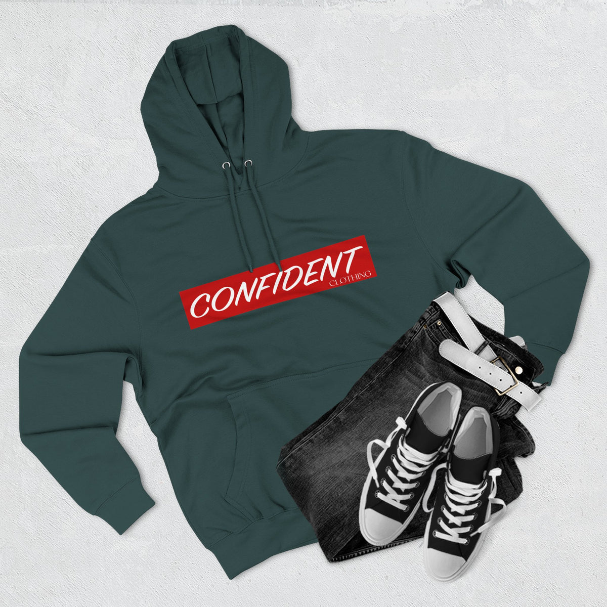 0.7 CONFIDENT CLOTHING Motivational Hoodie