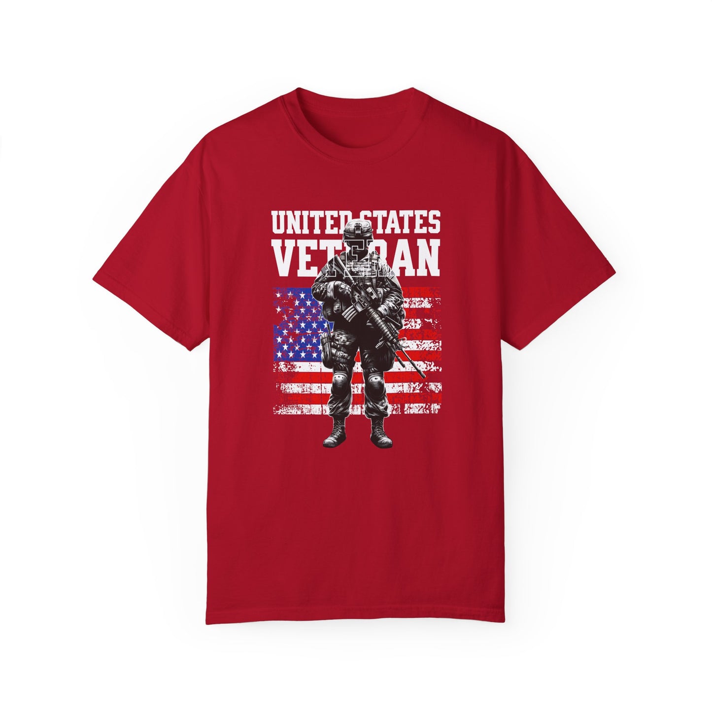 United States Veteran Unisex Garment-Dyed T-shirt