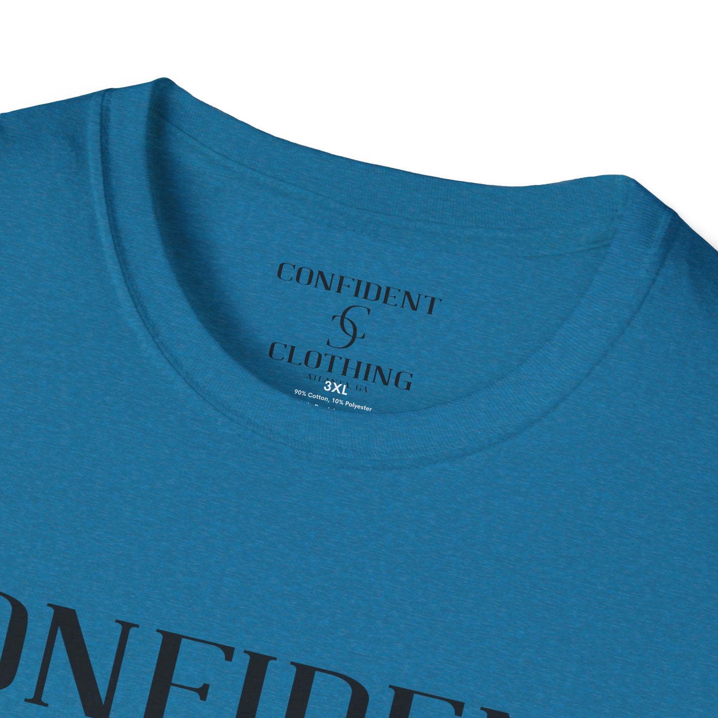 cc (Unisex) multi-color Confident Clothing Luxury Soft Style T-Shirt (ml black logo)