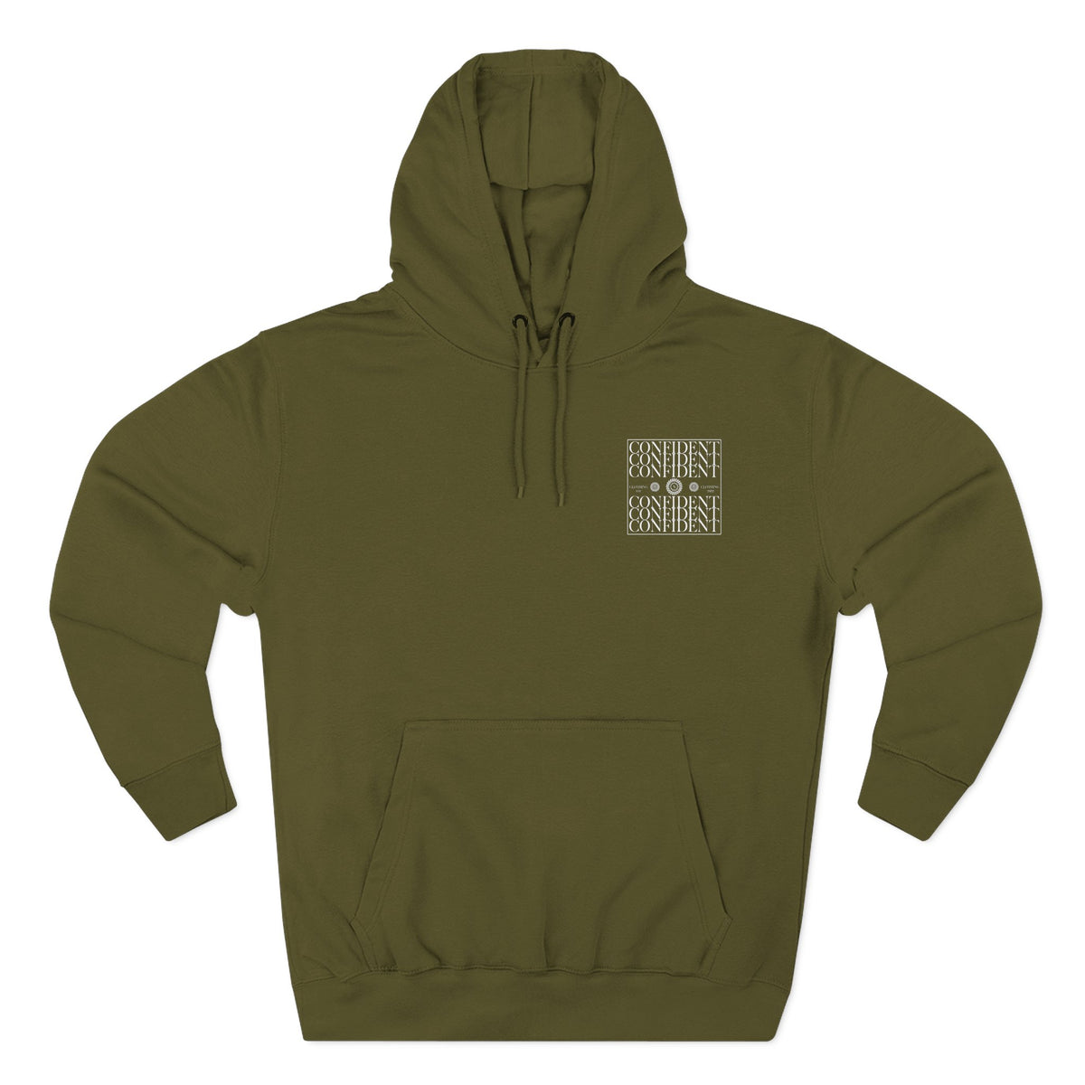 0.9 Confident Clothing Graphic Fleece Hoodie