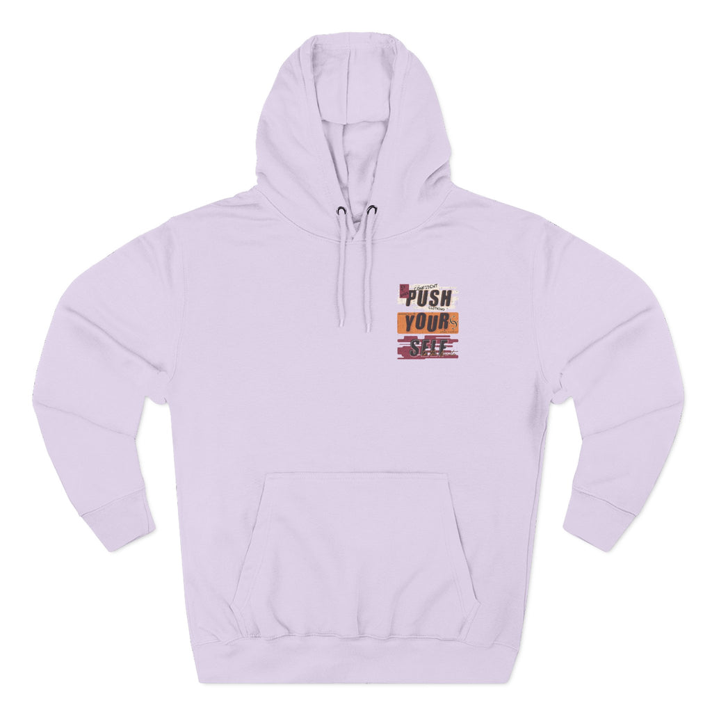 1.4 Confident Clothing Push Your Self Motivational Hoodie